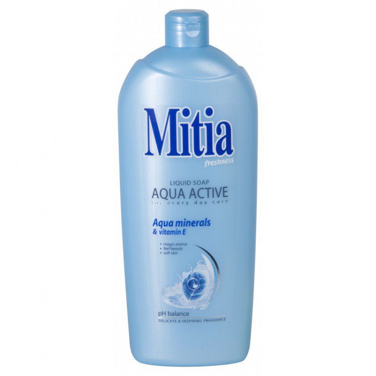 Mitia 1l tek.mýdlo Aqua NN - Kosmetika Hygiena a ochrana pro ruce Tekutá mýdla náhradní náplně